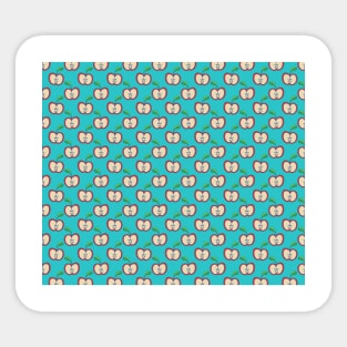 Blue Apple Pattern Sticker